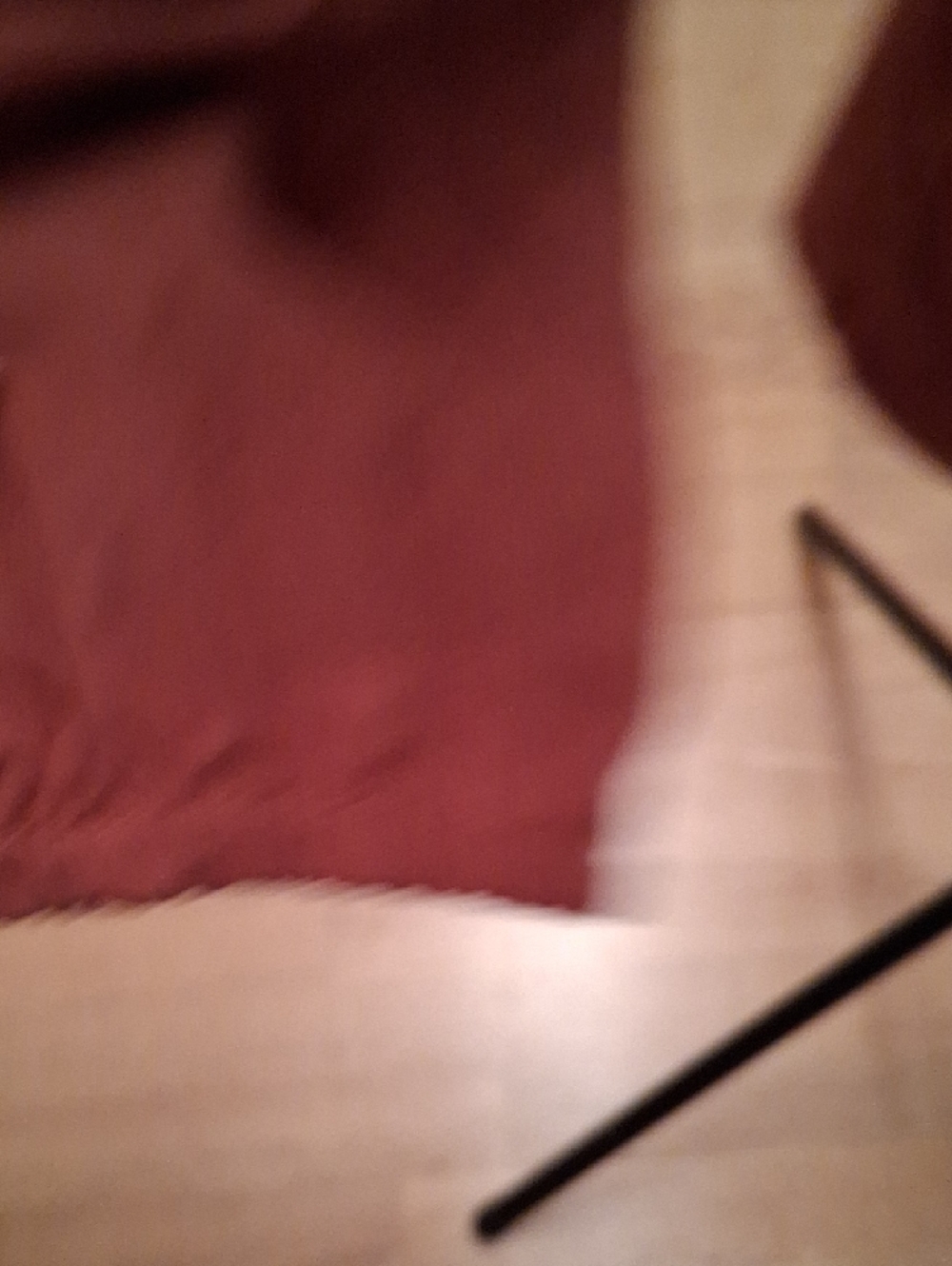 Ruffle-Front Sweatshirt in Rust - Picture 7 of 10